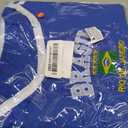 Vintage Graphic Baby Tees for Women Brazil Shirt Y2k Tops Mexico Crop Top Jersey 2000s Summer Going Out Tops (Blue, S)