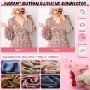 2 x Label Gun with Minor Defects - Temporary Stitch Gun for Clothes - Quick Fixer - Includes 5 Needle, 1000 Black Fasteners & 1000 White Fasteners, PinkRed