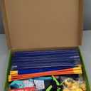 2 Pack Kids Bow and Arrow Set with LED Flash Lights, 14 Suction Cup Arrows and Fluorescence Standing Target-Perfect Indoor and Outdoor Game Archery Set Toy Gift for 4 5 6 7 8-12 Year Old Boys (Purple and Green)