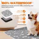 Washable Pee Pads for Dogs, Extra Large 2 Pack 36x72 Dog Pee Pads Washable, Waterproof Puppy Pads Mat Reusable Fast Absorbent Dog Potty Training Pads, Whelping Pads for Playpen Crate
