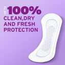 Poise Daily Liners, Incontinence Panty Liners for Bladder Leaks, 2 Drop Very Light Absorbency, Long Length, 264 Count of Pantiliners (6 Packs of 44)