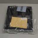 SpaceAid Bag Storage Organizer for Kitchen Drawer, Bamboo Organizer, Compatible with Gallon, Quart, Sandwich and Snack Variety Size Bag (1 Box 4 Slots), Black