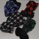 Rbenxia 4 Pieces Buffalo Plaid Dog Sweaters with Leash Ring Soft Fleece Vest Dog Pullover Warm Jacket Pet Dog Clothes Winter Dogs Outfits for Small Puppy Cat Pets (Small)