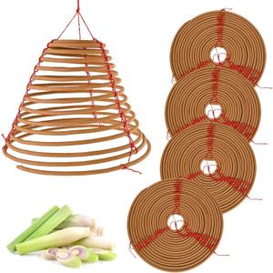 Hanging Citronella Incense Coil - Long Lasting 36 Hours Burn,5 Pack (7")