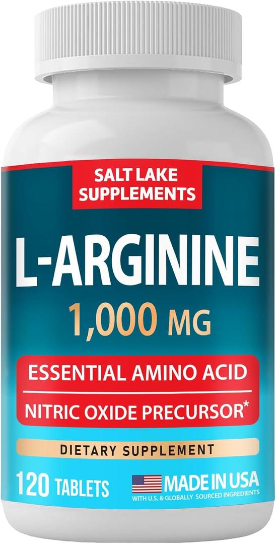 2 x L Arginine 1000mg - Essential Amino Acid & Nitric Oxide Precursor*, 120 CT