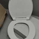 Elongated Toilet Seat, Soft-Slow Close, Oval(Oblong) Toilet Seat For Elongated Toilets, Quiet-Close Lid And Seat, Easy To Install And Clean, Never Loosen, White(18.5")