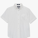 VAN HEUSEN Boys School Uniform Short Sleeve Button-Down Oxford Shirt, Chest Pocket, Breathable Fabric, 2 XL