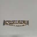 VISOOM Beaded Boho Bracelet Compatible for Apple Watch Band 46/45/44/41mm Series 11 10 9 8 7 SE Series 6/5/4 Women Fashion Cute Handmade Crystal Bead Stretchy Watch Strap for iWatch Bands Series 3/2/1 (Pink Zebra)