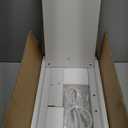 3-Tier Small Narrow Wood Side Table with Charging Station, Skinny Nightstand for Small Space, Slim Bedside Table with Storage for Couch, Thin End Table with USB Ports and Outlets, White (1 Pack)