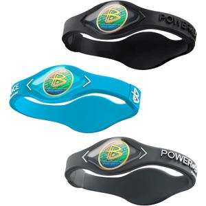 Power Balance The Original Genuine Performance Wristband, Silicone Rubber Wristbands Bracelets Sports Bracelet Wristband for Men Women, Power 3 Pack Bangles, Safe Waterproof Lightweight Durable (Large, JP blue/grey/black)
