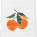 Citrus Orange Kitchen Towels, Orange Dish Towels for Kitchen, Orange Hand Towels for Bathroom, Orange Bathroom Kitchen Decor, Fruit Kitchen Towels, 16x24 Inches