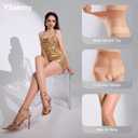 Yilanmy 2 Pairs Shiny Sheer Tights for Women Oil Shimmer Pantyhose Control Top Glossy Stockings (White, S)