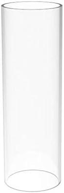 FixtureDisplays Clear Acrylic Tube 2" (Nominal) Diameter (1.9685" Exact Outside dim) x 6" Long, 5/64" (2mm) Wall Open Ended 15137-6"-1PK-NF