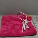 WOOMER Extra Large Heating Pad, 17"x33" XL Heating Pad, Heat Pad with Multi-Color Option, Moist Heat Therapy Feature, Auto Shut-Off, Power Cords Storage Belt, Magenta
