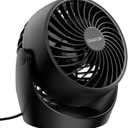 Gaiatop Desk Fan, 5-Inch Portable Electric Table Desktop Air Circulator Fans, Small but Powerful with 3 Speed 360 Adjustable Tilt for Cooling Home Dorm Office Bedroom Bathroom Kitchen, Black