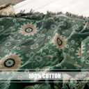 LUTBM Boho Throw Blanket for Bed 100% Cotton Ultra Soft Rustic Quilt Summer Blanket Floral Printed Farmhouse Decor Bed Blankets,80"x90" All Season Rustic Throw for Sofa Couch Chair