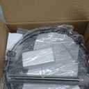 Snughome Lazy Susan Spice Rack, 2 Tier Rotating Spice Rack, Wood Lazy Susan Organizer for Cabinet, Black Kitchen Counter Shelf, 10.2" x 10.2" x 10.4"