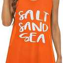 elescat Womens Swimsuit Cover Up Summer Sleeveless T Shirt Beach Dress Tank Bikini Coverups, L