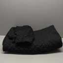 HORIMOTE HOME Quilt Set Queen Size, Black Bedspread with Clouds Pattern, Soft Coverlet Set Lightweight Microfiber Quilted Bedspread for All Season, Includes 1 Quilt and 2 Pillow Shams (Full/Queen(90" x 96"))