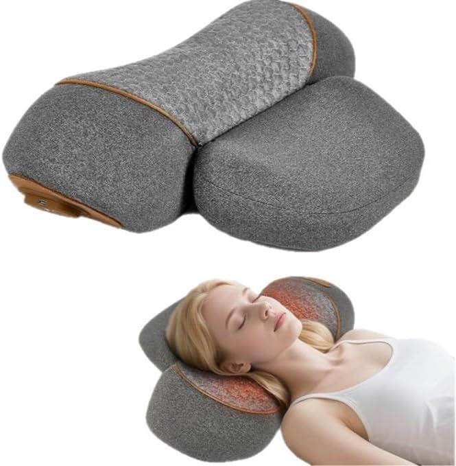 3-in-1 Neck Massager with Heat - Massage Neck Hump and Shoulder Pain(NOT Cordless), Massager for Pain Relief deep Tissue, Traction Function, Hump Corrector for Women