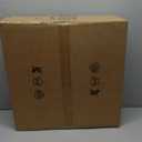 OUREDEEY 20" Ceiling Fan With Lights and Remote, Low Profile, 6 Wind Speeds, Dimmable Light, White Flush Mount, Smart Modern for Home (Black+Grey)