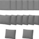 14PCS Patio Cushion Covers,Patio Seat Protectors Splash-proof, Washable Outdoor Couch Cushion Covers Replacement with Zippers, Slipcovers Sofa Chair Cover(Grey,Cover Only,25.6 x 25.6 x 4 inches)