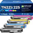 TN225 Toner Cartridges Replacement for Brother TN-221 TN 225 TN-225 High Yield Toner Cartridge for MFC-9130CW MFC-9140CDN HL-3140CW HL-3150CW HL-3170CDW Printer ( 5 Pack)