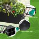 JWPEHOE 34 × 15 × 31 Inches Raised Garden Bed with Legs/Storage Shelf, Mobile Planter Box for Outdoor Plants, Elevated Garden Bed for Backyard, Balcony, Black