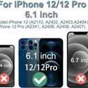 for iPhone 12/12 Pro Screen Replacement, 6.1 inch 3D Touch LCD Display Digitizer Frame Assembly Kits with Repair Tools