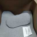 Memory Foam Ergonomic Wedge Prone Pillow, Supportive Pillow for Back, Neck, Leg Support, Acid Reflux, Versatile Usage 50D Foam Machine Washable Cover (Grey)