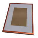 Heavy-Duty Zinc Alloy Photo Frames with Acid Free Mat for Wave Design Silver Picture Frame for Desktop and Wall Hanging 8x10