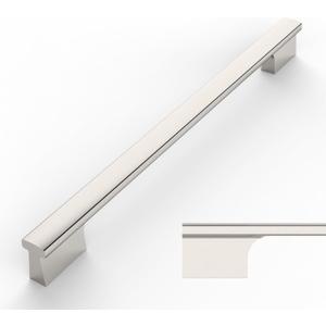 Amerdeco 10 Pack Brushed Satin Nickel Cabinet Pulls 9 Inch(228MM) Hole Centers Kitchen Cabinet Handles Hardware Kitchen Handles for Cabinets Cupboard Handles Drawer Pulls