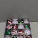 Fanfantoey Christmas Balls Ornaments Set, 16Pcs 2.4 Inch Christmas Tree Ornaments, Red and White Shatterproof Christmas Tree Balls for Xmas Decorations