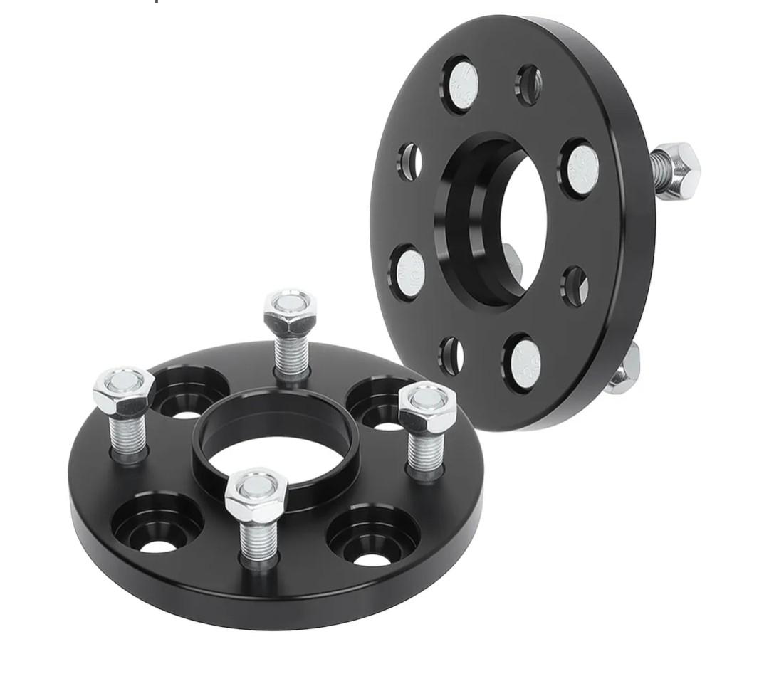 SCITOO 2 pcs 4LUG 15mm Wheel Spacers Adapters 4x100 with 12x1.5 Studs 56.1CB Compatible with for 1979-1989 for Accord Wheel spacers