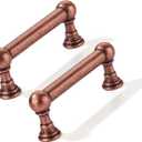 10 Pack 3 Inch Solid Kitchen Cabinet Handles Antique Copper Heavy Duty Cabinet Pulls Drawer Pulls Cabinet Hardware Kitchen Handles for Cabinets Cupboard Handles