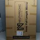 PexFix Wall-Mounted Mirror Rectangular Hanging Mirror Metal Framed Wall Mirror, Best for Bathroom, Washroom, Bedroom, Living Room,Black, 36"x24"