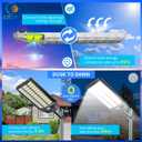 CEDIO 12000W Commercial Grade Solar Street Lights Outdoor IP67 Waterproof, 15.7 x 7.08 x 2.95 inches