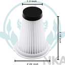 K3000 HEPA Vacuum Filter Replacement for Kenmore Vacuum, Compatible with Models 10438 DS4015 DS4020 DS4030 DS4065 DS4090 DS4095, 4 Pack Washable Vacuum Filter with Brush