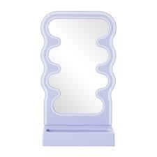 Wavy LED Light & Mirror Phone Holder