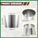 Motoforti Car Mandrel Exhaust Bend Elbow Pipe 304 Stainless Steel Concentric Reducer 4" OD to 5" OD 1pcs Long-lasting