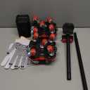 Upgraded Furniture Dolly Movers 5 Wheel Heavy Duty 3000LBS Capacity Carbon Steel Panel 360 Rotating Casters Furniture Slider for Sofa Refrigerator Piano (Red, 6in)