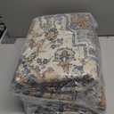 Enkor Area Soft Rugs 9x12 Washable Non Slip Floor Boho Rugs for Living Room Bedroom, Vintage Style Farmhouse Mat for Kitchen Entryway Orange & Black