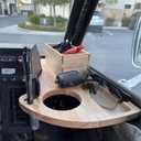 Cup Holder Tray for LLV/USPS Mail Carrier, for LLV Mail Truck Accessories, Fit for LLV Accessories for USPS Carriers, Organizer with Scanner Slot, Pen&Drink Holder