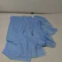 Baby Blue Sheer Tulle Backdrop Curtains with Lights String for Parites Baby Shower Decorations for Boy Bridal Shower Birthday Party Photo Shoot Background Wall Decorations 108ft(2 Panels 58ft)