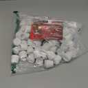 QWORK PVC Pipe End Cap Fitting, 40 Pack 1/2" Furniture Grade SCH40 Pipe Plug Socket Fitting, External End Cap, White (0.5 Inch)