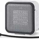 Amazon Basics Portable Mini Ceramic Space Heater, for Office Desk and Indoor Use, 500 W, With Tip-Over Protection, Lightweight (1.4 LBS), White, 5.9 x 3.2 x 6 inches