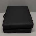 FASTMOMENT 2 Pcs Stadium Seat Cushions Water-Repellent Bleacher Seat Cushions Indoor & Outdoor Seat Cushion for Bleachers Portable Stadium Cushion for Sports Events, Chairs, Beaches (2-Pack, Black)