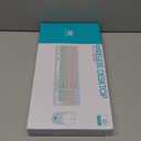 FD Wireless Keyboards and Mouse Combo - 2.4GHz USB Cordless, Cute Wireless Keyboard Round Keys, Quiet and Slim Set for Laptop, Computer, TV and Mac - Strawberry White Colorful