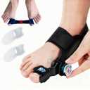 Bunion Corrector for Women Men Big Toe Straightener Bunion Fix with Adjustable Knob-Orthopedic Bunions Splint Brace Toe Alignment Correction for Hallux Valgus Pain Relief, Suitable for Day & Night Use