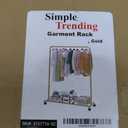 Simple Trending Clothes Clothing Garment Rack, Clothes Organizer, Gold